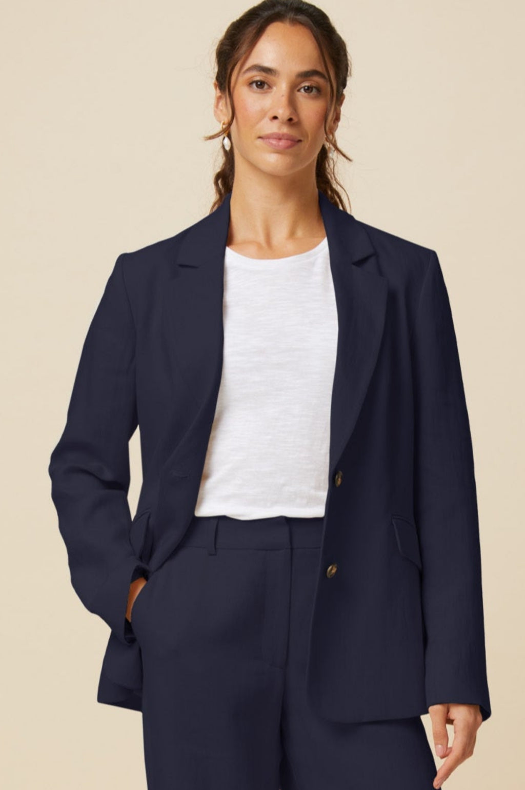 Linen Blend Blazer