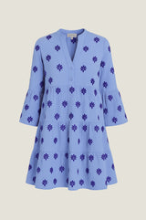 Cristina Embroidered Kaftan | Blue/Cobalt