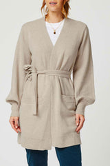 Reagan Wrap Cardigan | Oat