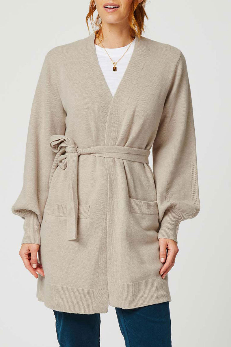 Reagan Wrap Cardigan | Oat