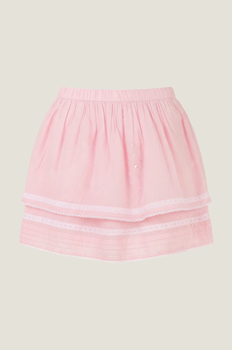 Sivota Organic Cotton Dobby Skirt | Baby Pink