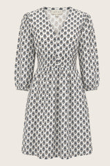 Jyoti Organic Cotton Short Dress | Jasmine Neutral