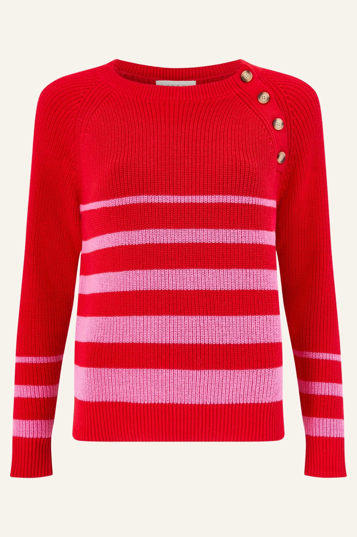 Aspiga Ladies Sustainable Rhia Cashmere Jumper Red Pink