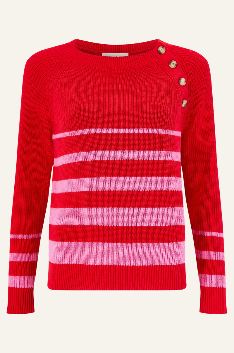 Rhia Jumper | Stripe Red/Pink