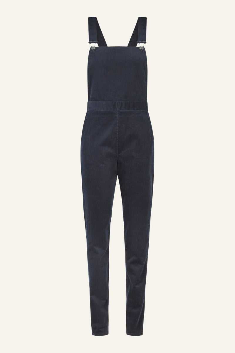 Gayle Skinny Fit Stretch Corduroy Dungarees | Black