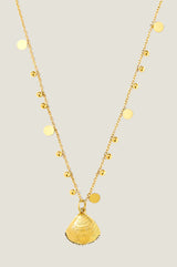 Delmar Clam Necklace | Gold