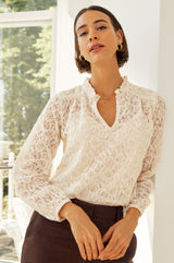 Amelie Lace Blouse | Ivory