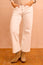 Denim Wide Leg Crop Jean | Ecru
