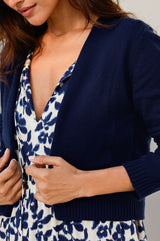 Merino Cardigan & Blossom Dress