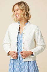 Polly Quilted Jacket | Cream