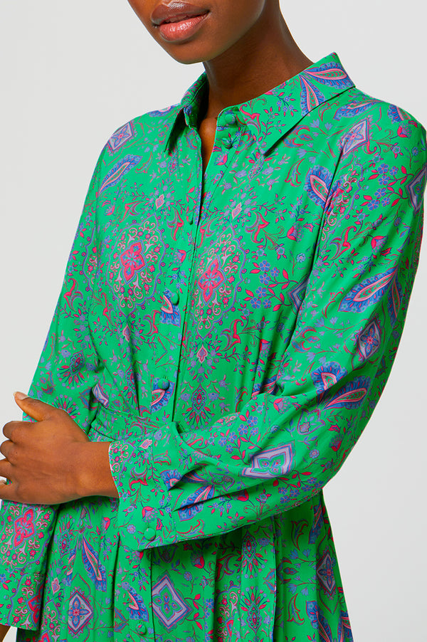 Eliza-Shirt-Dress-Fantasy-Forest-Green