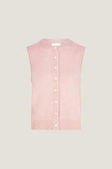Alpaca Blend Gilet | Dusty Pink