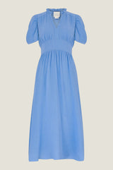 Esha Organic Cotton Cheesecloth Dress | Cornflower