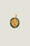 Santa Maria Charm | Gold/Forest Green