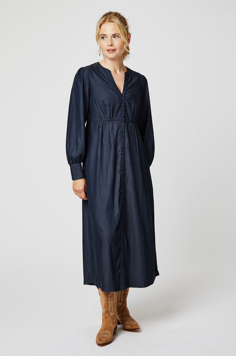 Trinity Tencel Denim Dress | Dark Wash