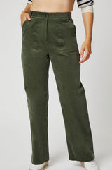 Utility Stretch Corduroy Trousers | Khaki
