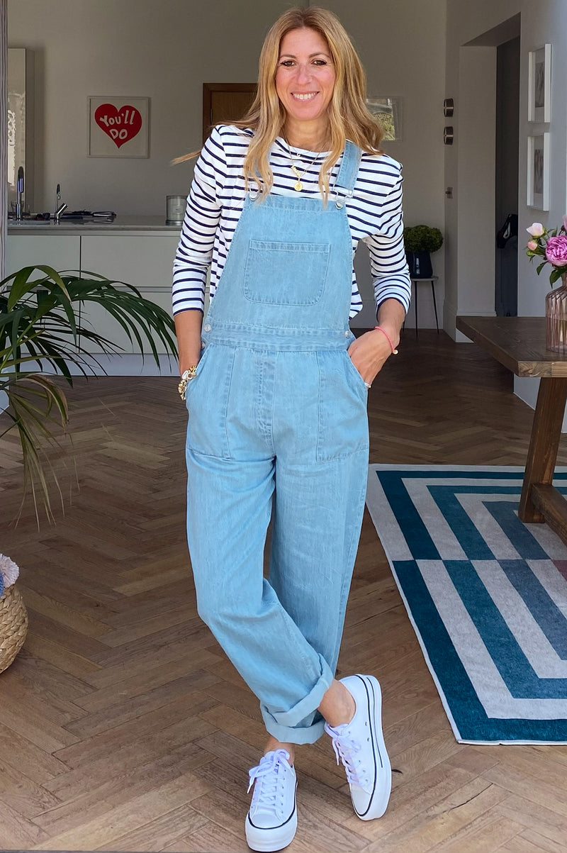 Denim dungarees