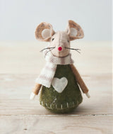 Heart Mouse Decoration | Green