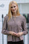 Mina Gingham Check Blouse | Chocolate/White