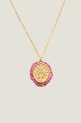 Santa Maria Necklace | Gold/Grenant