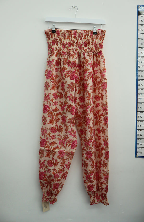 Harem Trousers | Fancy Floral Pink/Coral