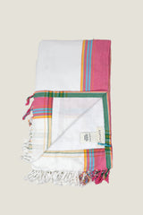 Kikoy Towel | White/Pink - Aspiga