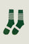 Stripe Wool Socks | Green/Cream