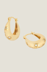 Cara Hoop Earrings | Gold