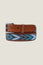 Arrow Leather Belt | Turquoise/Bullet