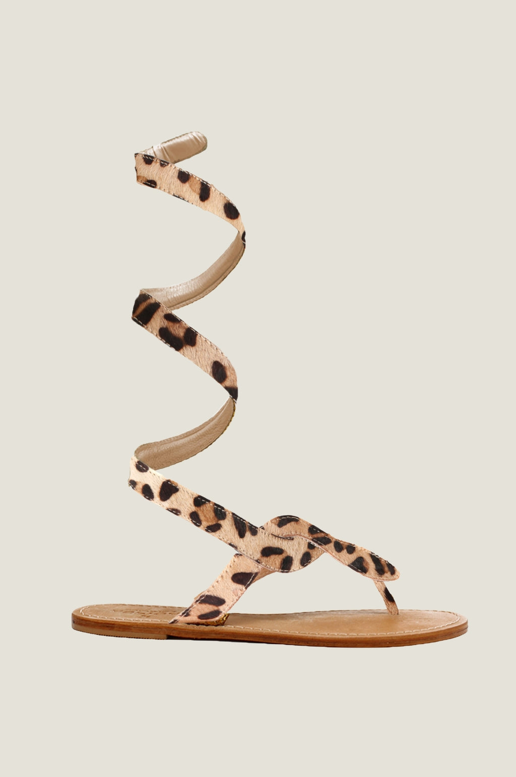Cobra Wrap Sandals Leopard