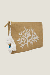 Coral Clutch | Natural/White