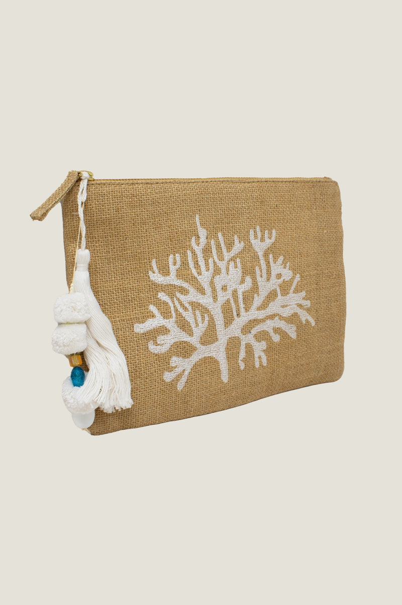 Coral Clutch | Natural/White