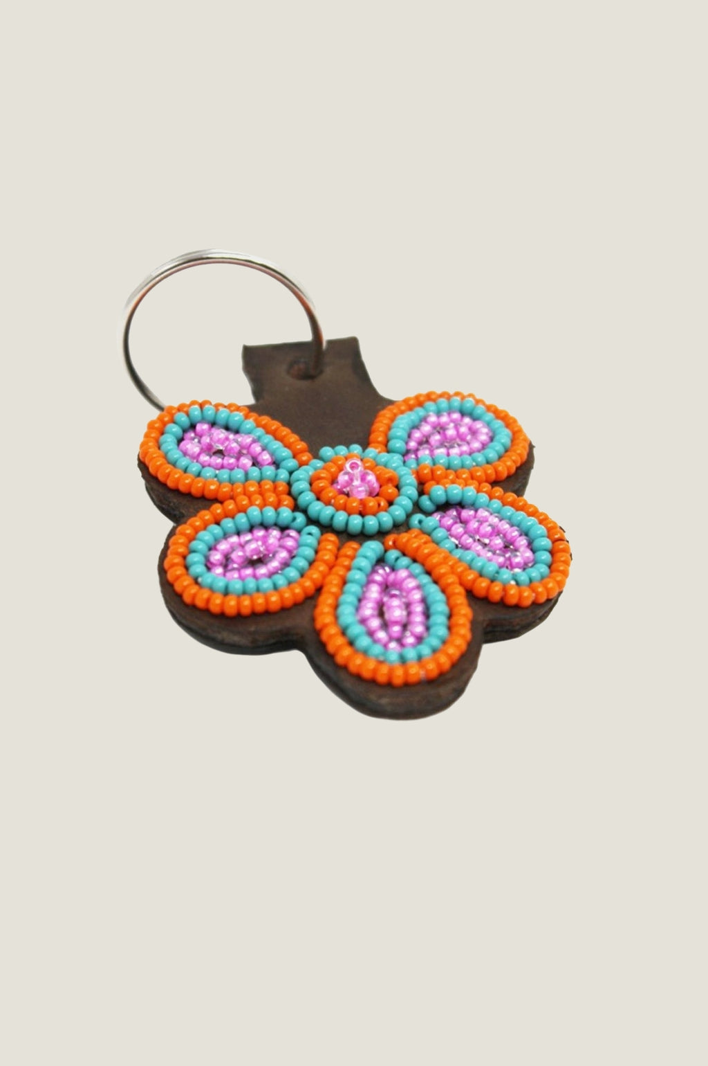 Flower Keyring Pink Sea