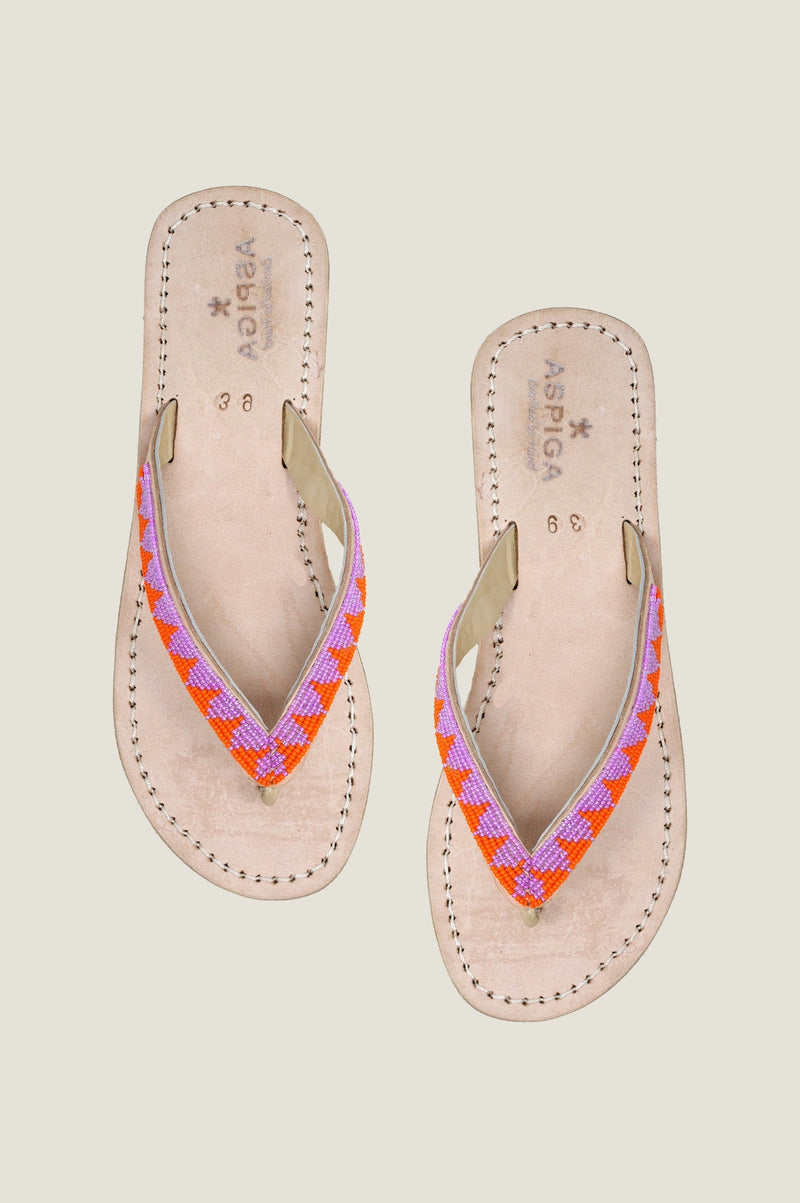 Ziggy Sandals | Orange/Pink