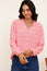 Clea Blouse | Flower Tile Orange/Pink