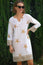 Guadalupe Short Organic Cotton Tunic | Starfish White/Gold