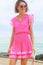 Macy Mini Organic Cotton Dress | Lixus Flower Pink