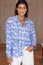 Tiana Organic Cotton Shirt | Dianthus Blue/White
