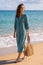 Itisha Striped Dress | Teal/ Blue