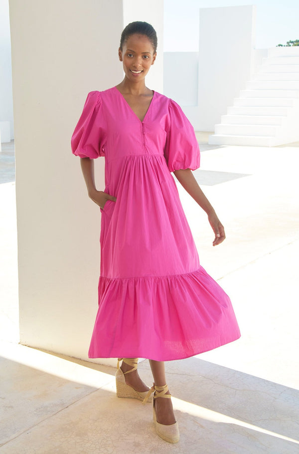 Delta Dress | Bright Pink