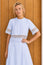 Linen Lace Top | Light Blue