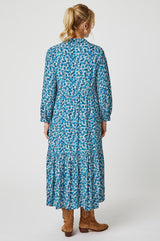 Lara Shirt Dress | Digital Floral Blue
