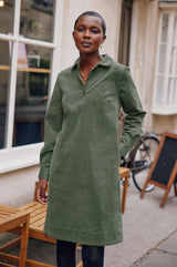 Toni Stretch Corduroy Dress | Khaki