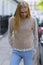 Alpaca Blend Knitted Short Tank | Taupe