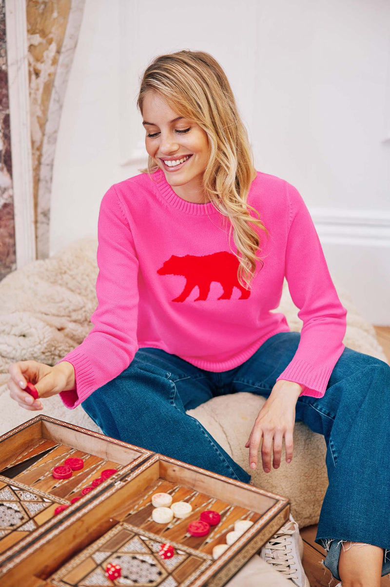 Polar Bear Jumper | Pink/Red