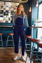 Stretch Corduroy Dungarees | Atlantic Blue