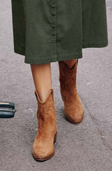 Camilla Short Cowboy Boots | Tan