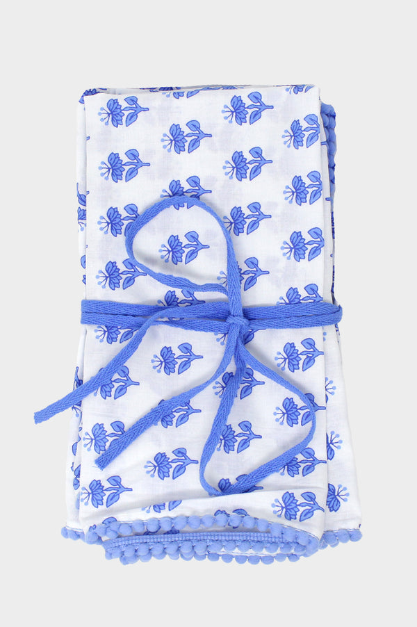 Napkin-Pack-of-4-Lily-Flower-Cornflower