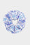 Scrunchie | Linear Botanical Blue