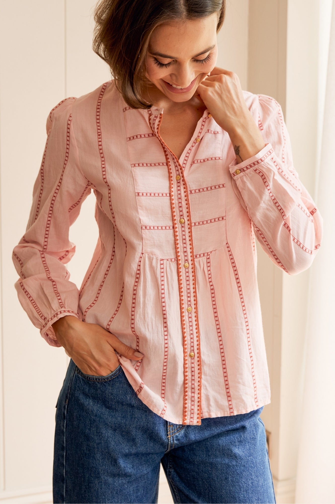 MOLIN Juliet shirt | Coral Blush